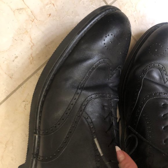 Rockport Dressports Men\'s Black Leather Lace-Up Wingtip Shoes  Size 11 1/2 Great main image 11